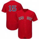 MLB Jersey Red Sox #15 Pedroia Embroidered Baseball Jersey