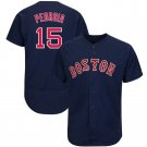MLB Jersey Blue Sox #15 Pedroia Embroidered Baseball Jersey