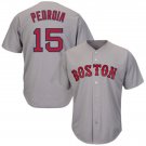 MLB Jersey Gray Sox #15 Pedroia Embroidered Baseball Jersey