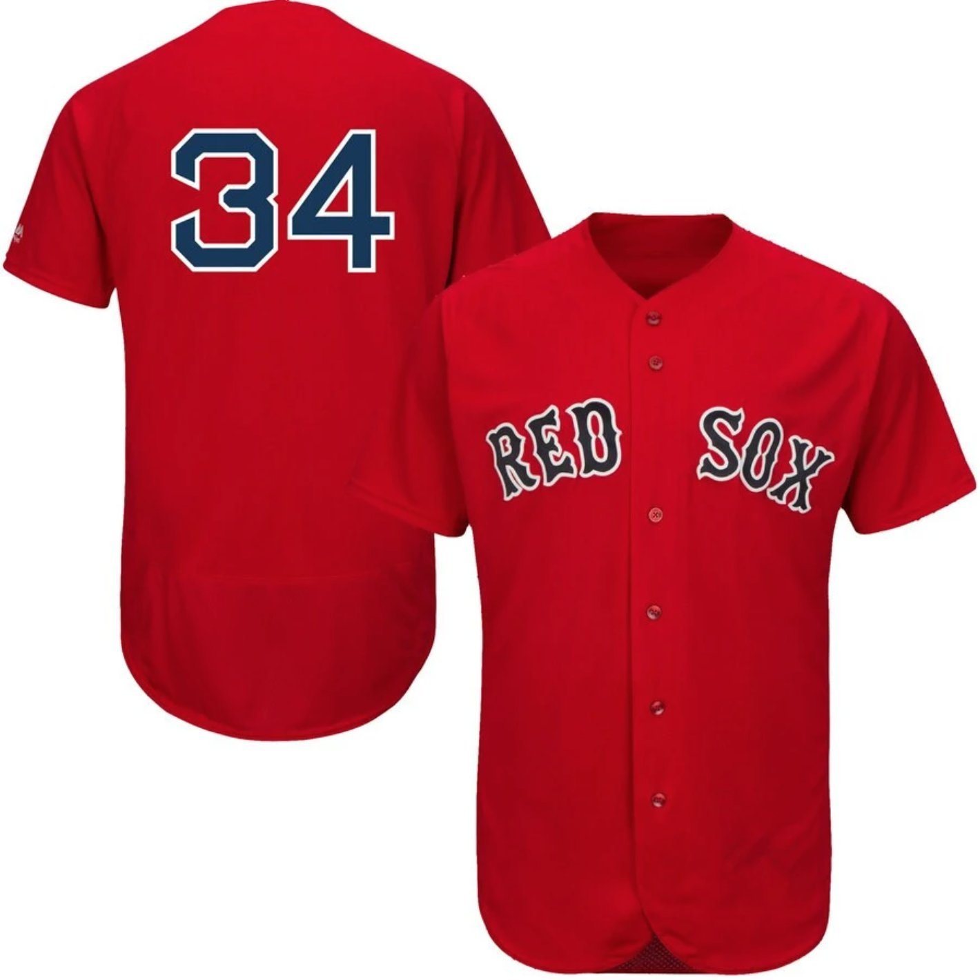 MLB Jersey Red Sox #34 Ortiz Embroidered Baseball Jersey