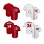2018 New MLB Jersey Washington Nationals Embroidered Fan Edition Baseball Jersey-White #34 Harper
