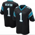 NFL Panthers Panthers Black #1 NEWTON embroidered fan uniform