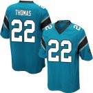 NFL Panthers Panthers Blue #22 McCAFFREY embroidered fan uniform