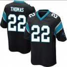 NFL Panthers Panthers Black #22 McCAFFREY embroidered fan uniform