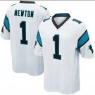 NFL Panthers Panthers White #1 NEWTON embroidered fan uniform