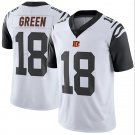 NFL Jerseys Tigers White #18 Green Fan Edition Embroidered Rugby