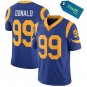 NFL Jerseys Rams Blue #99 Donald Embroidered Rugby Jersey
