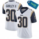 NFL Jerseys Rams White #30 Gurley II Embroidered Rugby Jersey