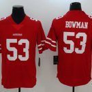 NFL Jerseys San Francisco 49ers Red #53 Bowman Rugby Jersey Fan Edition