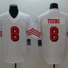 NFL Jerseys San Francisco 49ers White #8 Young Rugby Jersey Fan Edition
