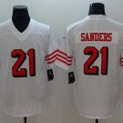 NFL Jerseys San Francisco 49ers White #21 Sanders Rugby Jersey Fan Edition