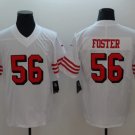 NFL Jerseys San Francisco 49ers White #56 Foster Rugby Jersey Fan Edition
