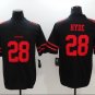 NFL Jerseys San Francisco 49ers Black #28 Hyde Rugby Jersey Fan Edition