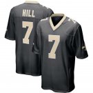 NFL Jersey 2018 Saints Black #7 Hill Rugby Jersey Embroidered Edition
