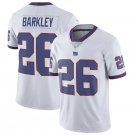 NFL Jersey New York Giants White Blue #26 Barkley Rugby Jersey Embroidered Edition