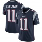 NFL Jersey Patriots Football Jersey Blue #11 Edelman Fan Edition Embroidered Logo