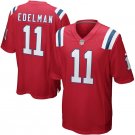 NFL Jersey Patriots Football Jersey Red #11 Edelman Fan Edition Embroidered Logo