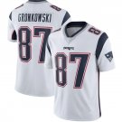NFL Jersey Patriots Football Jersey White #87 Gronkowski Fan Edition Embroidered Logo