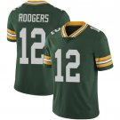 NFL Jersey Green Bay Packers Green #12 Rodgers Rugby Jersey Fan Edition Embroidered Logo