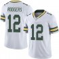 NFL Jersey Green Bay Packers White #12 Rodgers Rugby Jersey Fan Edition Embroidered Logo
