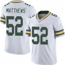 NFL Jersey Green Bay Packers White # 52 Matthews Rugby Jersey Fan Edition Embroidered Logo