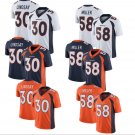 NFL Jersey Denver Broncos White #58 Miller Rugby Jersey