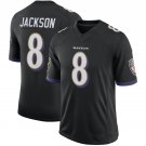 NFL Jerseys Ravens Black #8 Jackson Rugby Jersey