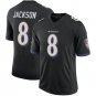 NFL Jerseys Ravens Black #8 Jackson Rugby Jersey