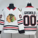 2018 New season NHL jersey Chicago Black Hawks White #00 Griswold new hockey suit