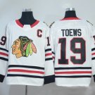 2018 New season NHL jersey Chicago Black Hawks White #19 Toews new hockey suit