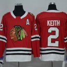 2018 New season NHL jersey Chicago Black Hawks Red #2 Keith new hockey suit