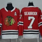 2018 New season NHL jersey Chicago Black Hawks Red #7 Seabrook new hockey suit