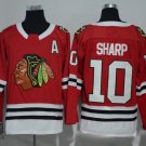 2018 New season NHL jersey Chicago Black Hawks Red #10 Sharp new hockey suit