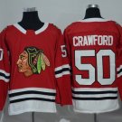 2018 New season NHL jersey Chicago Black Hawks Red #50 Crawford new hockey suit