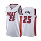 2020 NBA Jersey Heat White #25 Nunn City Edition Embroidered Basketball Jersey