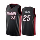 2020 NBA Jersey Heat Black #25 Nunn City Edition Embroidered Basketball Jersey
