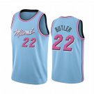 2020 NBA Jersey Heat Blue #22 Butler City Edition Embroidered Basketball Jersey