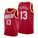 NBA season rocket Red Yellow #13 Harden James Harden vintage embroidered jersey