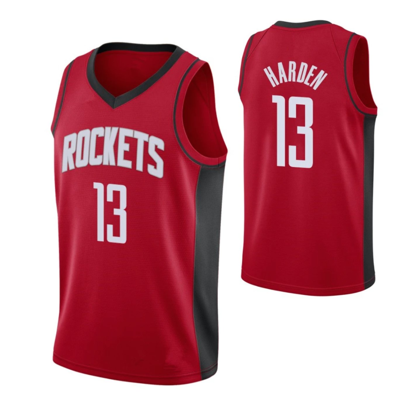 NBA season rocket Red Black #13 Harden James Harden vintage embroidered jersey