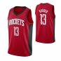 NBA season rocket Red Black #13 Harden James Harden vintage embroidered jersey