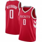 NBA jersey Rockets A6 #0 Westbrook basketball clothing new fabric embroidery