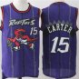 McDermott Raptors Retro Big Dragon Jersey A5 #15 Carter front purple