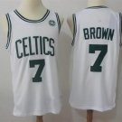 2017-18 new season fan edition nba jersey wholesale celtics White #7 Brown