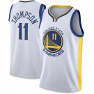 NBA 2019 New White #11 Thompson Warriors Basketball Clothing Wholesale
