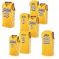 2020 New Yellow #3 Davis Laker LeBron James City Edition Embroidered Jersey