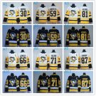 NHL Jersey Penguin Embroidered Hockey Jersey White Yellow #30 Murray