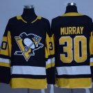 NHL Jersey Penguin Embroidered Hockey Jersey Black Yellow #30 Murray