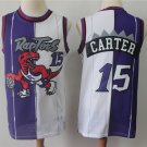 McDermott Raptors Retro Big Dragon Jersey A2 #15 Carter front purple