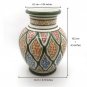 Vintage Morrocan Green Safi Handmade Decorative Vase Artisan Bohemian Decor