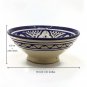 Moroccan Ceramic Bowl Serving Salad Pasta Soup Fruit Rice Dish Hanging Small
